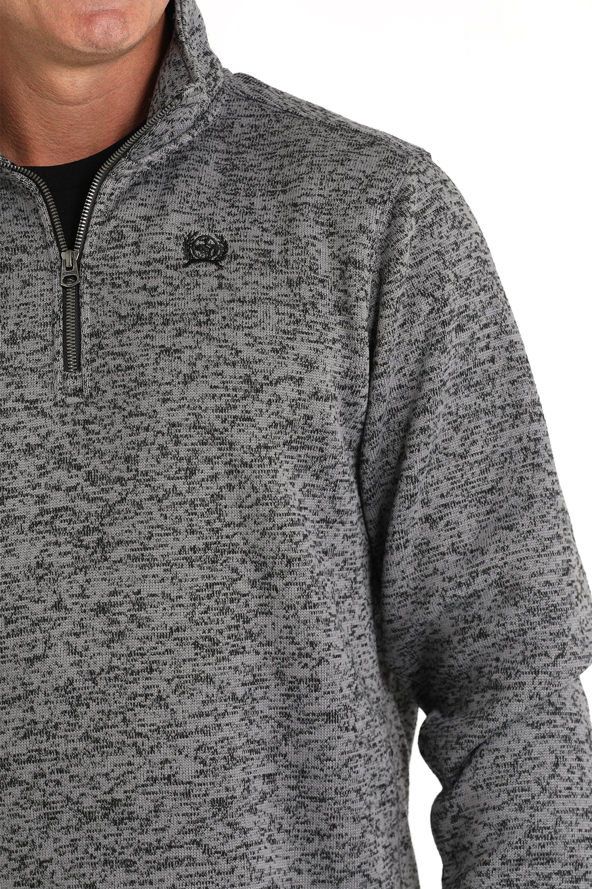 Cinch Men's Gray 1/4 Zip Pullover Fleece