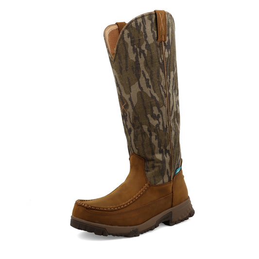 Twisted X 17" Snake Boot- Mossy Oak Bottomland Camo & Brown