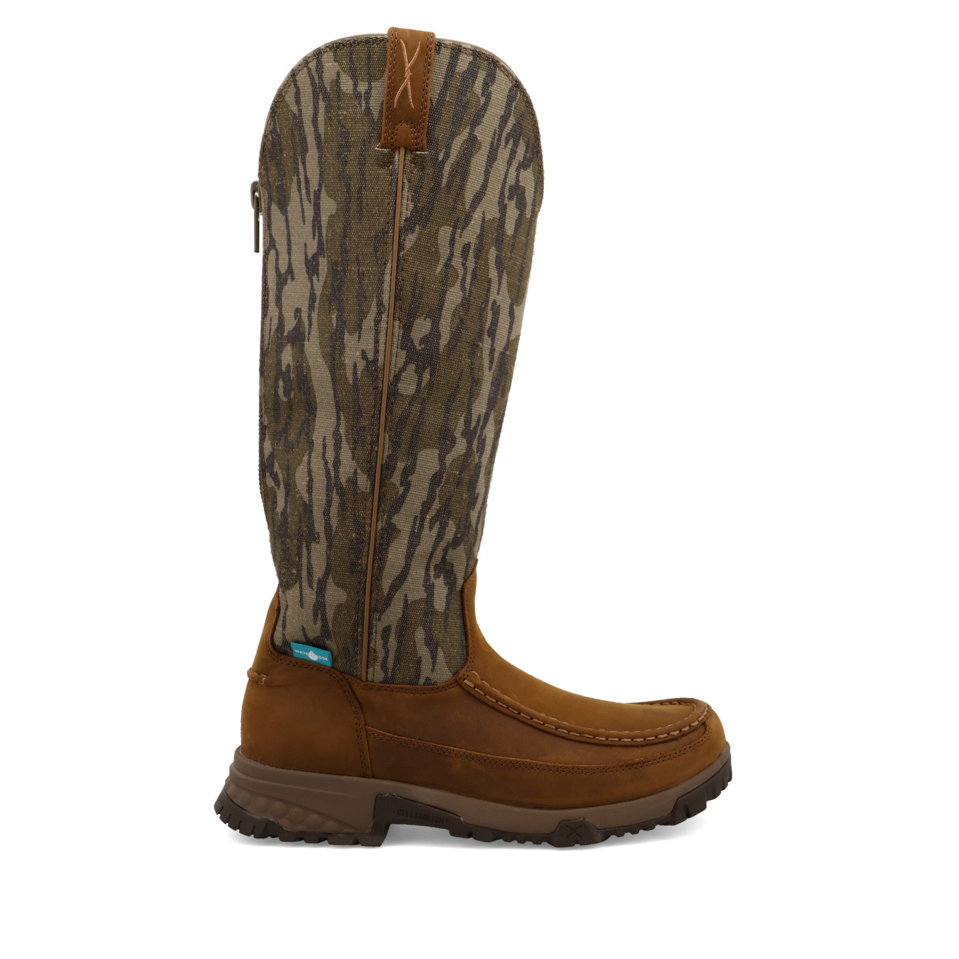 Twisted X 17" Snake Boot- Mossy Oak Bottomland Camo & Brown