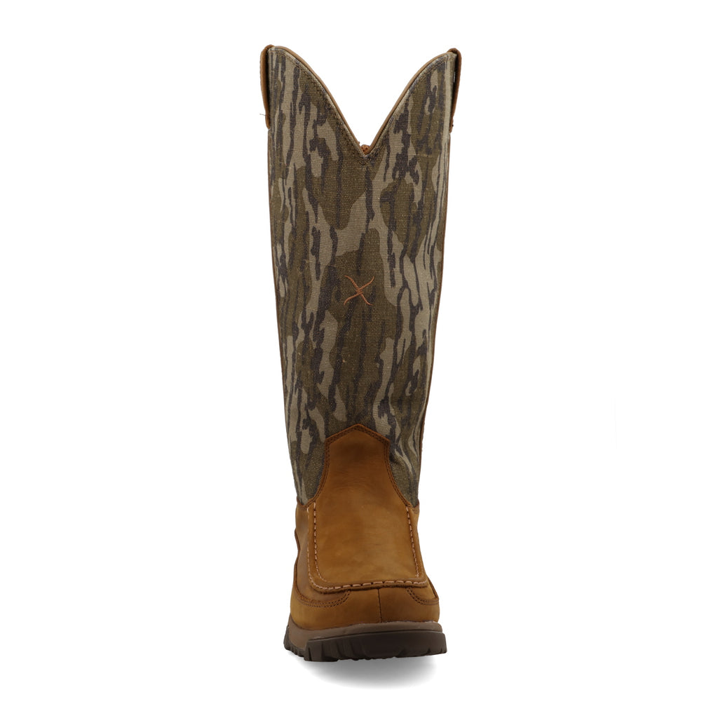Twisted X 17" Snake Boot- Mossy Oak Bottomland Camo & Brown