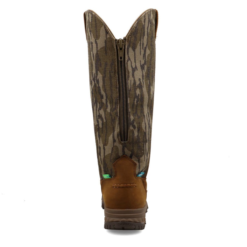 Twisted X 17" Snake Boot- Mossy Oak Bottomland Camo & Brown