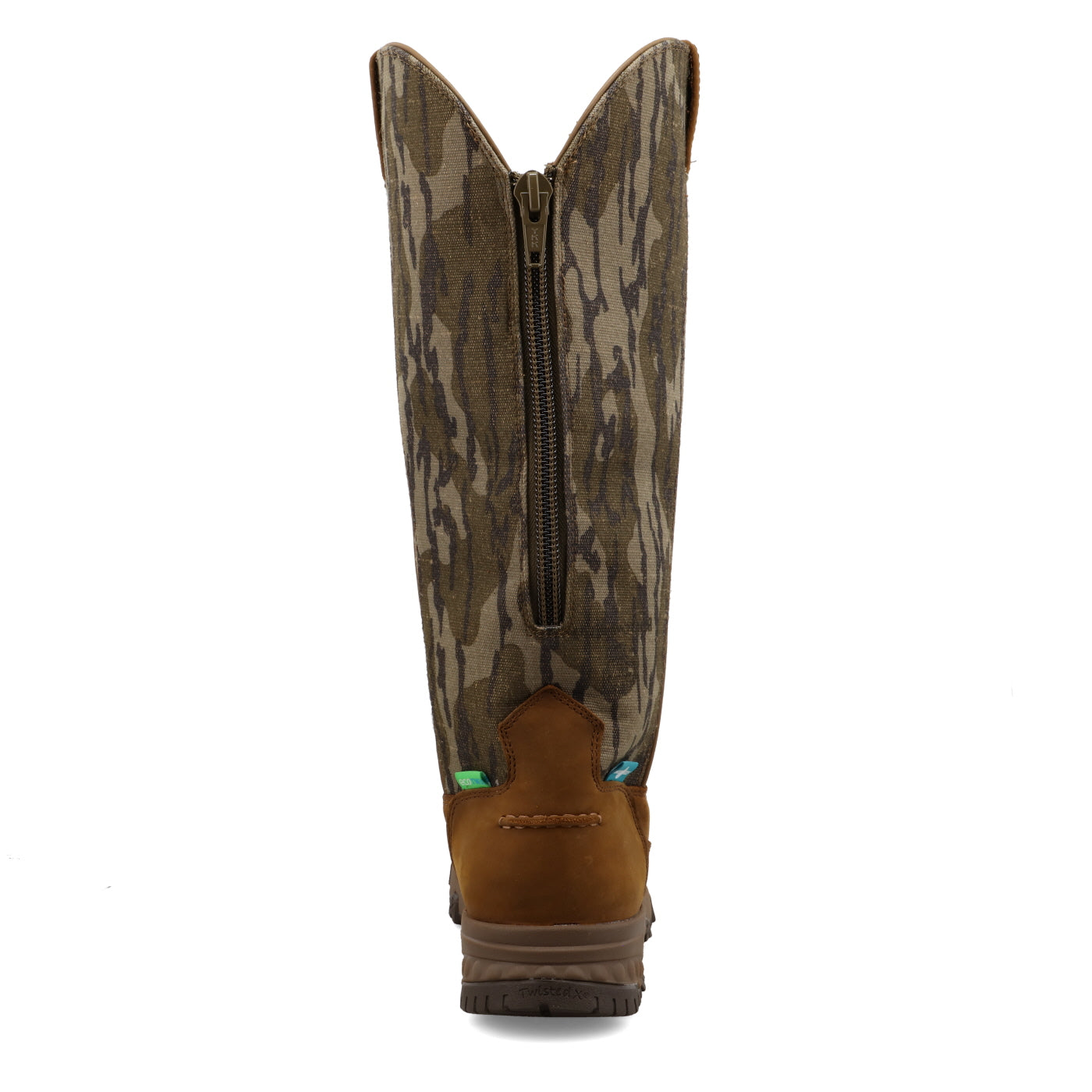 Twisted X 17" Snake Boot- Mossy Oak Bottomland Camo & Brown