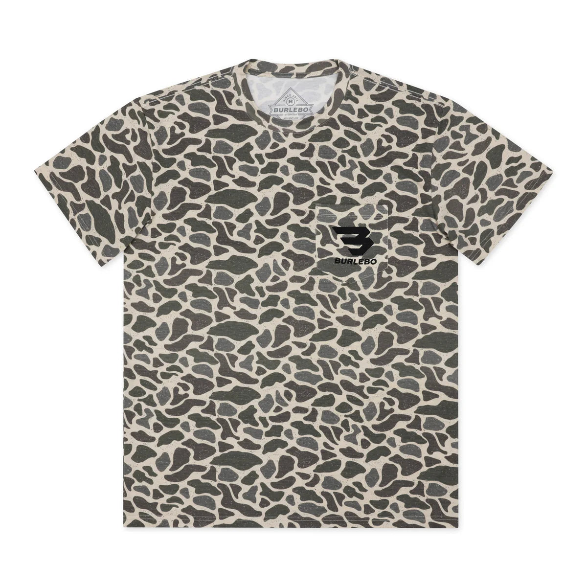 Burlebo SS - Classic Deer Camo - Flying B Pocket Tee