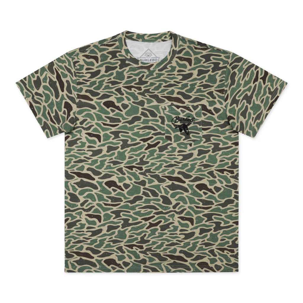 Burlebo SS - Retro Duck Camo - Burlebo Outdoors Pocket Tee
