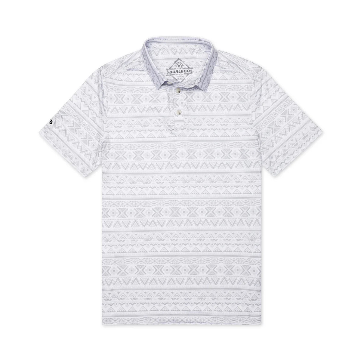 Burlebo Performance Polo - Grey Aztec