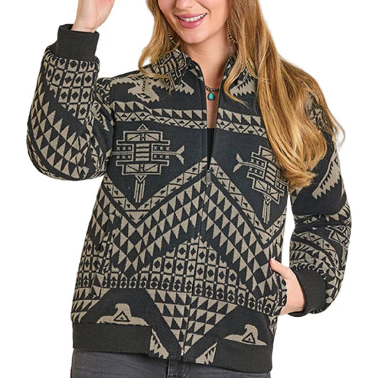 Panhandle Slim Women's Aztec Bomber Jacket