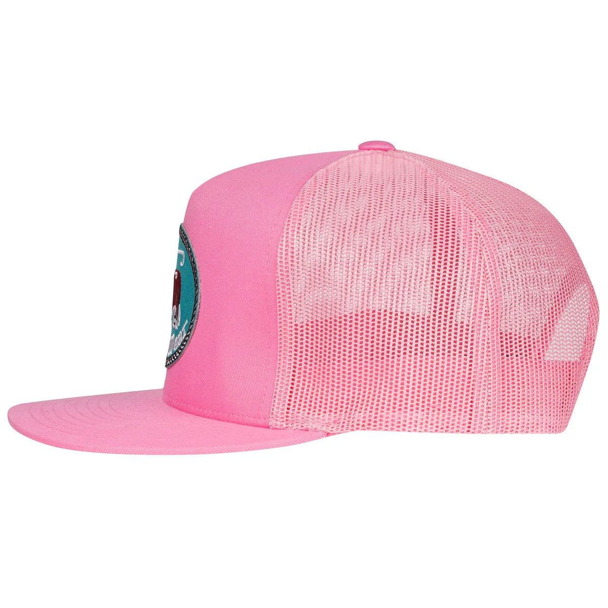 Lazy J Ranch Pink Original Buckle Classic Five Panel Trucker Hat