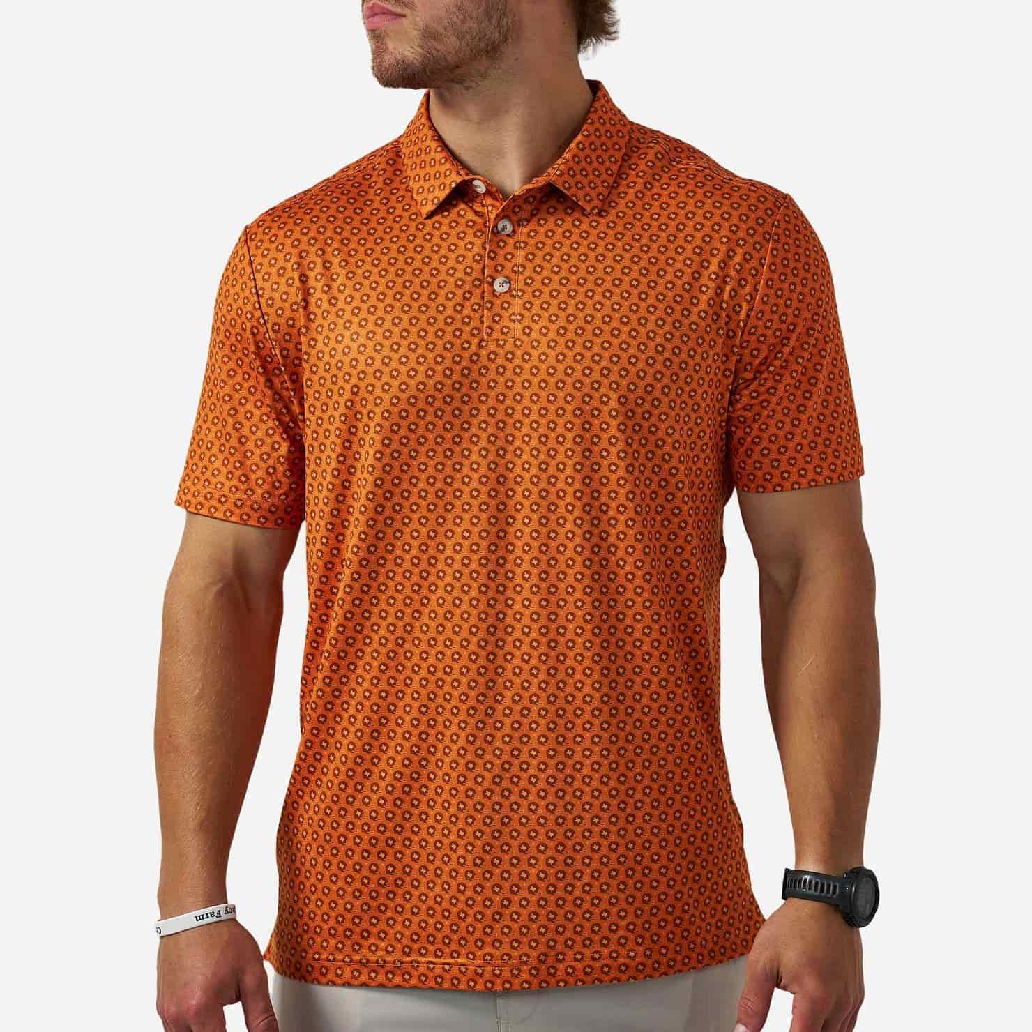 Performance Polo - Vintage Helmets - Orange