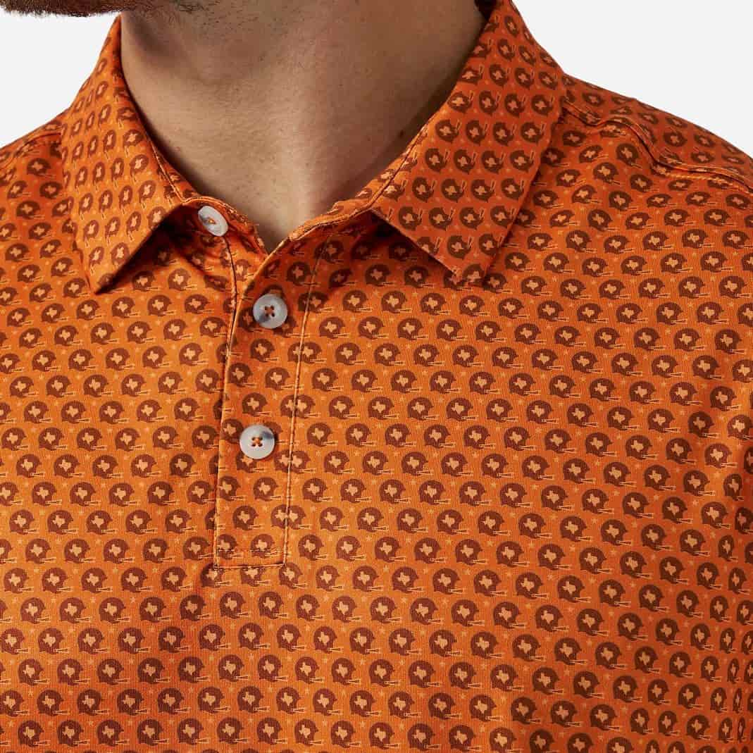 Performance Polo - Vintage Helmets - Orange