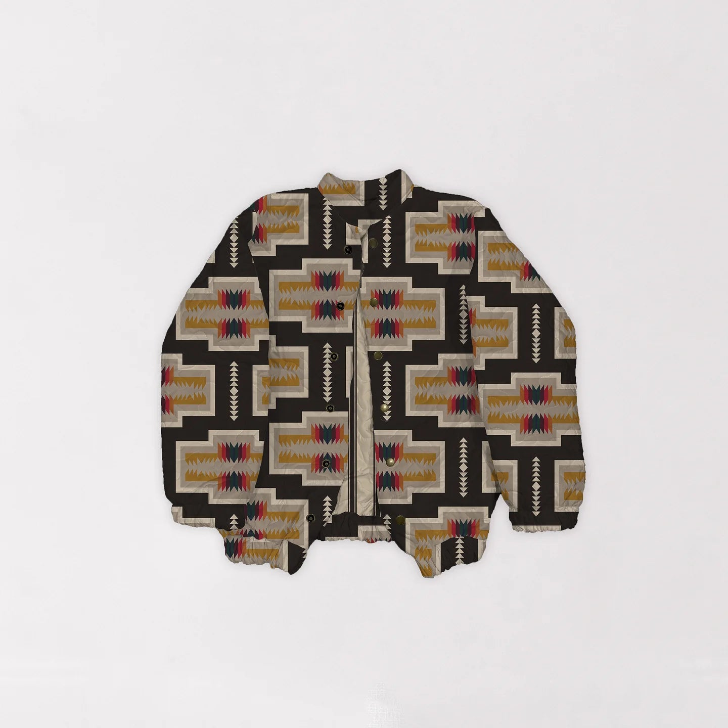 Pecos Black Quilted Bomber Jacket