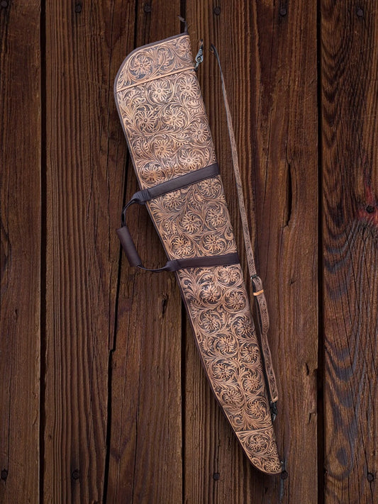 Tooled Leather Rifle Case