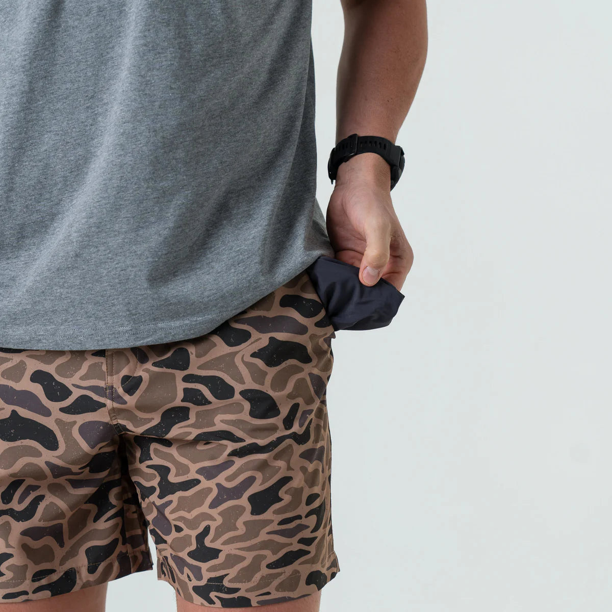 Burlebo Everyday Short - Gauge Camo - Black Pocket