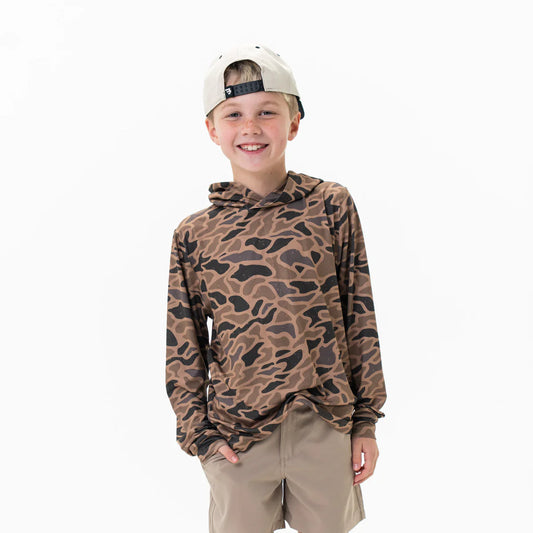 Burlebo Youth Performance Hoodie - Guage Camo