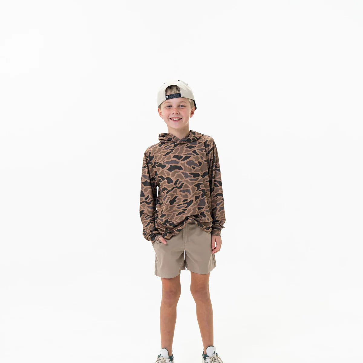 Burlebo Youth Performance Hoodie - Guage Camo