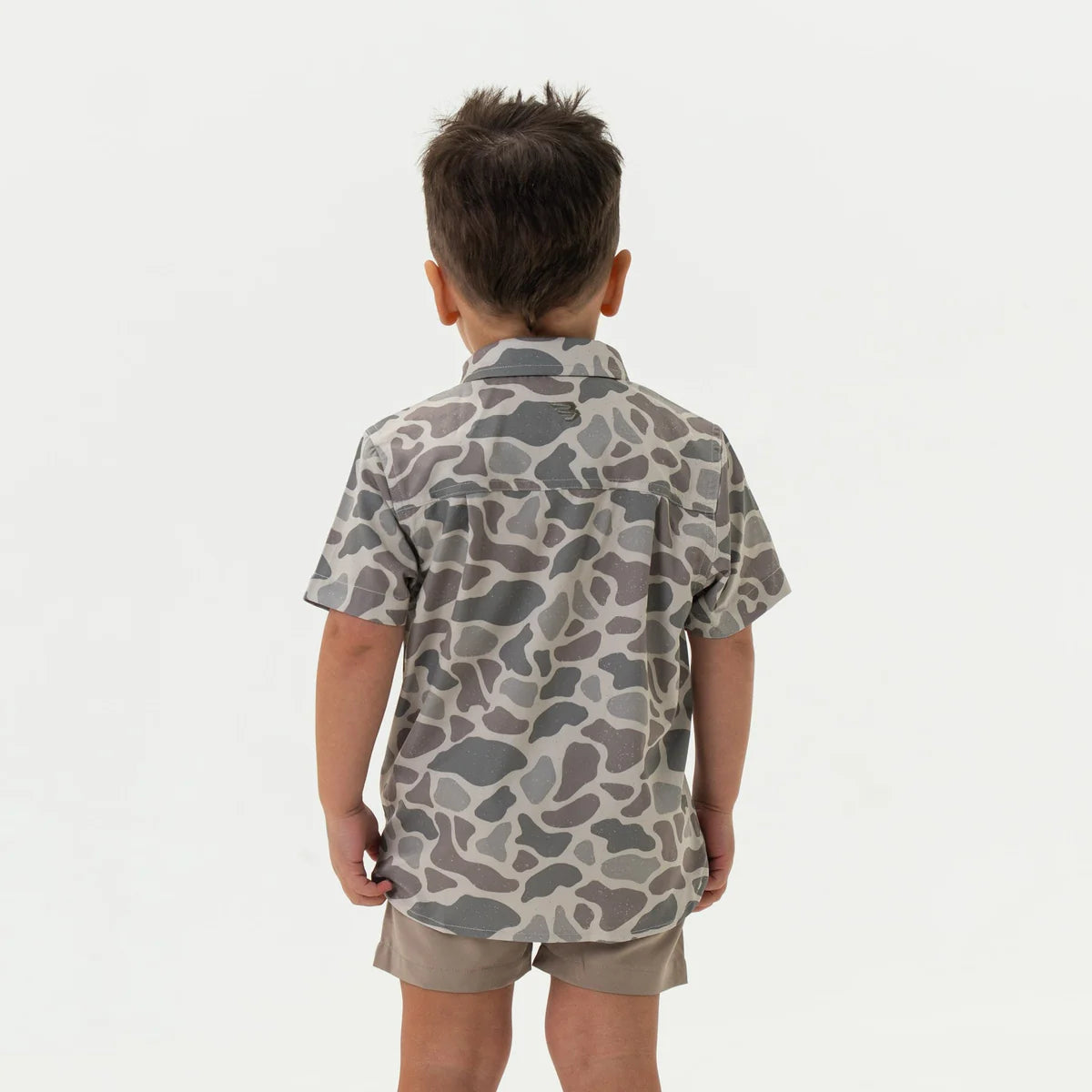 Youth - Performance Button Up - Classic Deer Camo