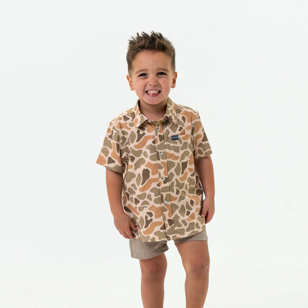 Burlebo Youth Performance Button Up - Venado Camo