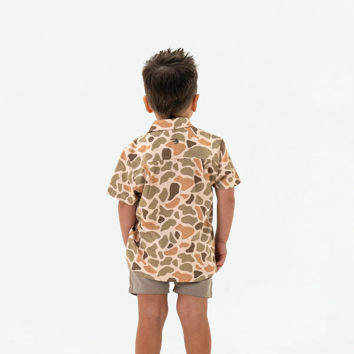 Burlebo Youth Performance Button Up - Venado Camo