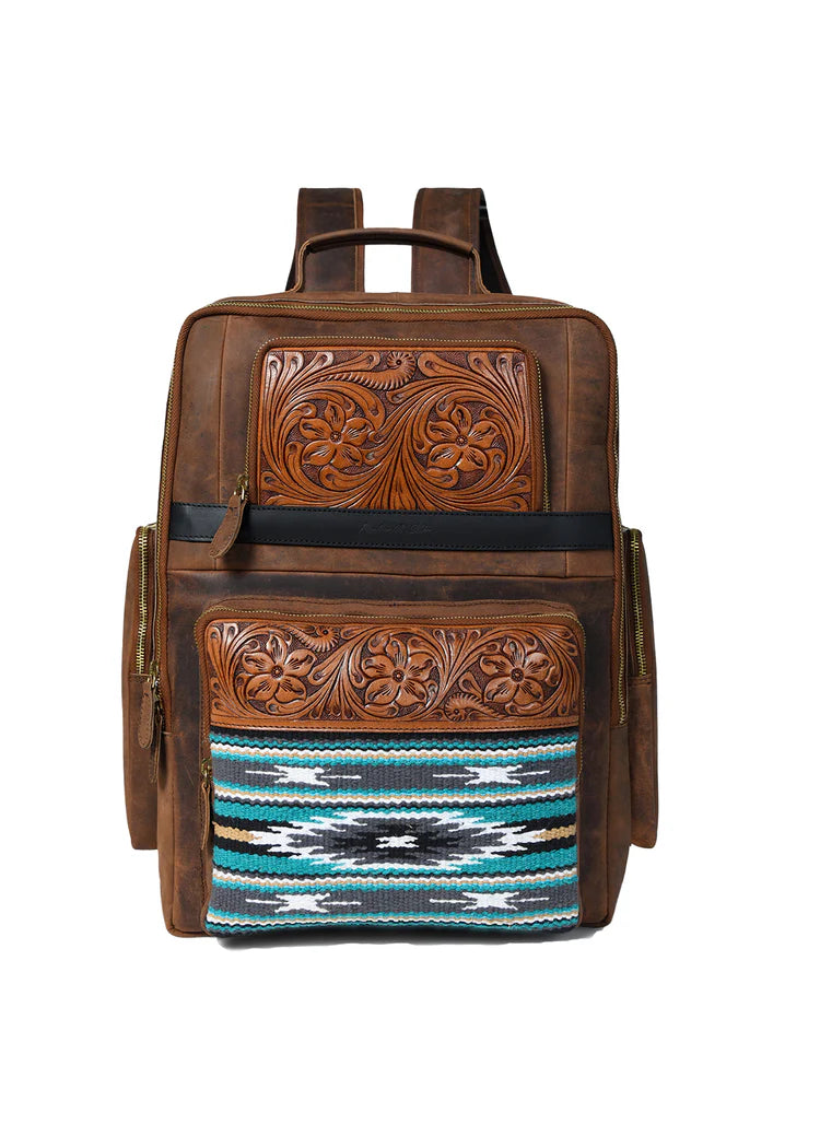Aztec Leather Backpack