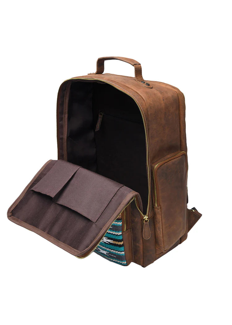 Aztec Leather Backpack