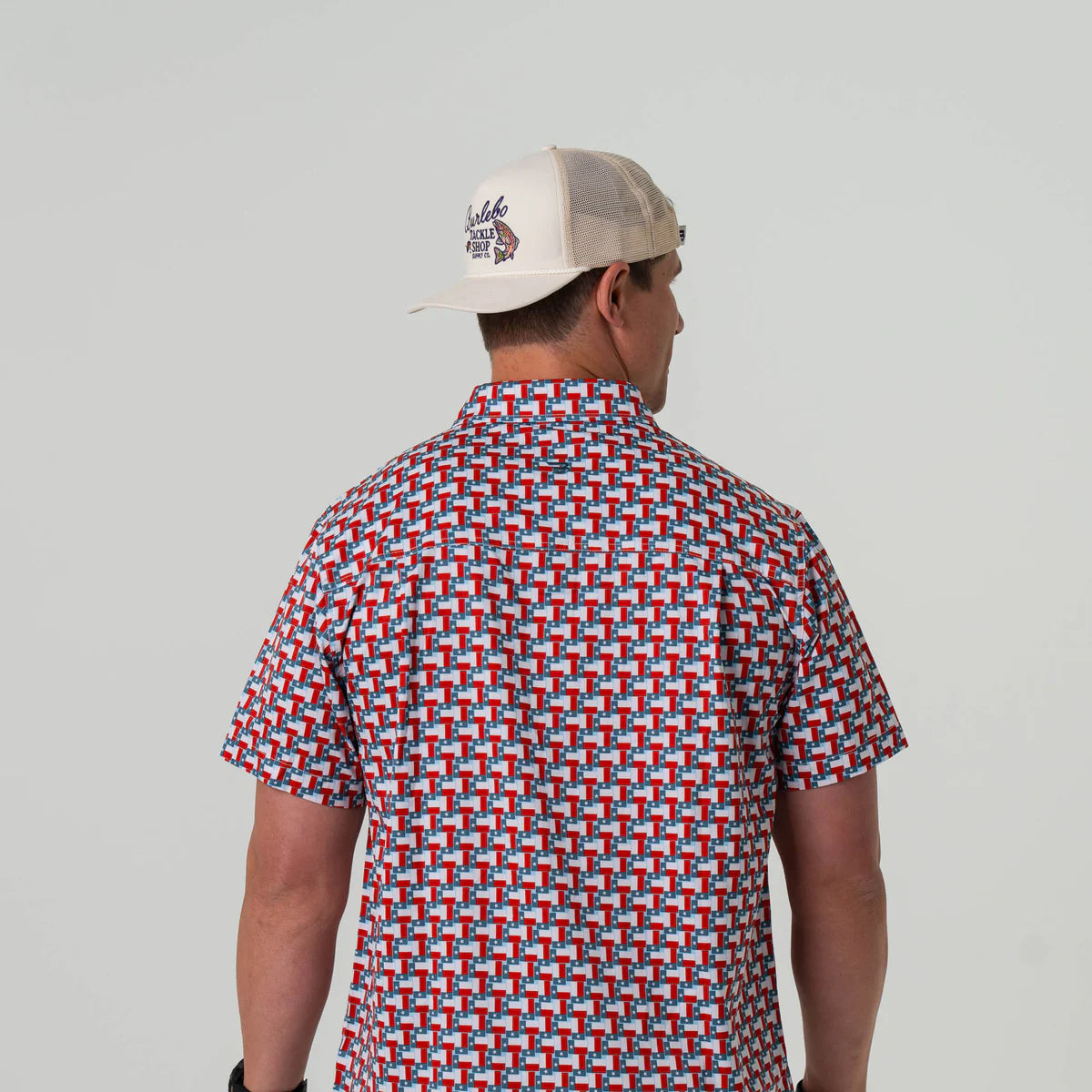Burlebo Performance Button Up - Texas Flag