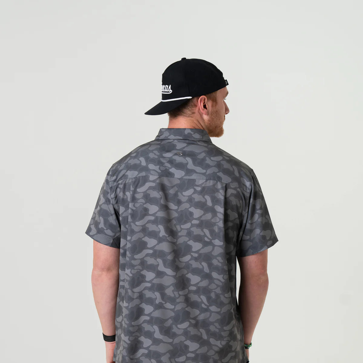 Performance Button Up - Stone Camo