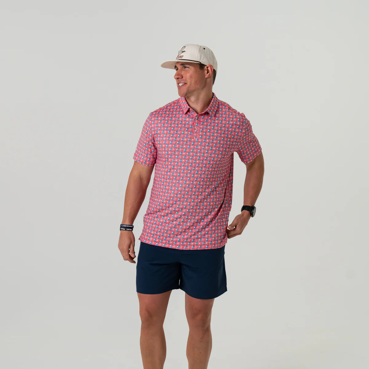 Burlebo Performance Polo - American Flag Print