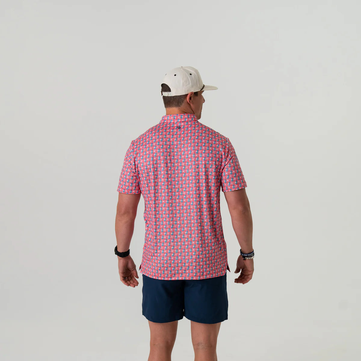 Burlebo Performance Polo - American Flag Print