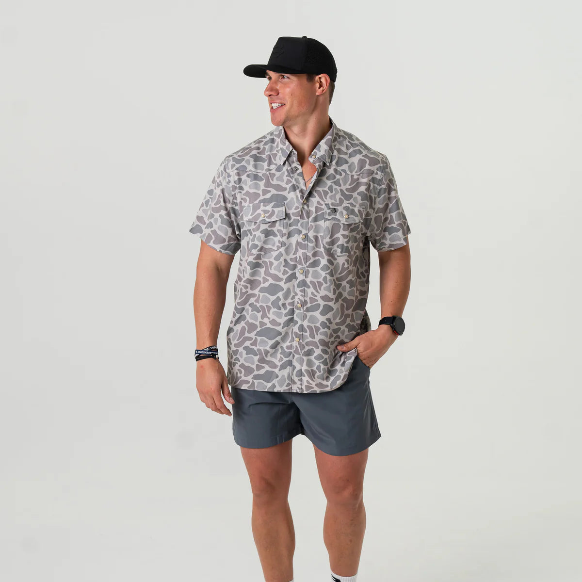 Burlebo Performance Western Shirt - Classic Deer Camo