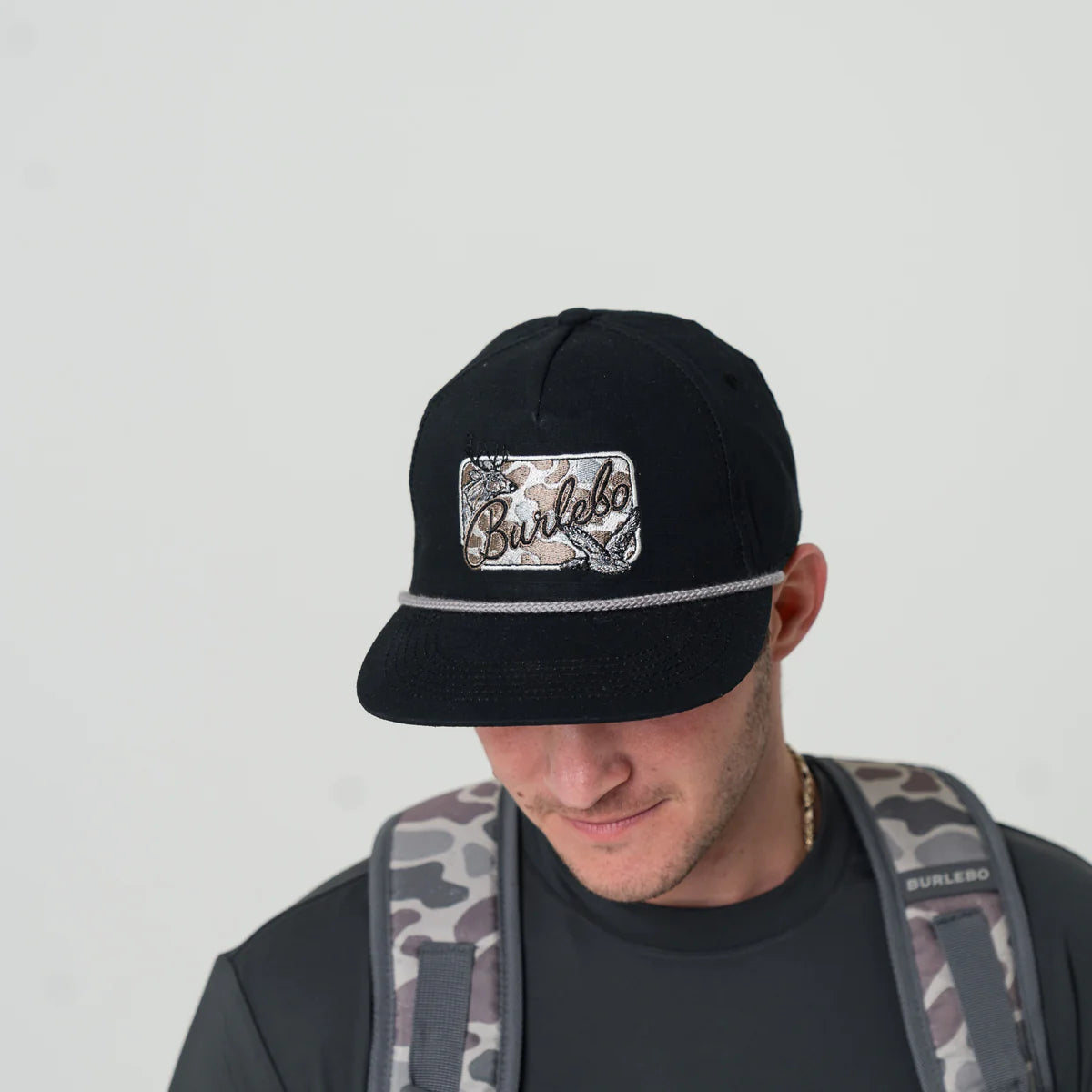 Burlebo Cap - Camo Patch- Black