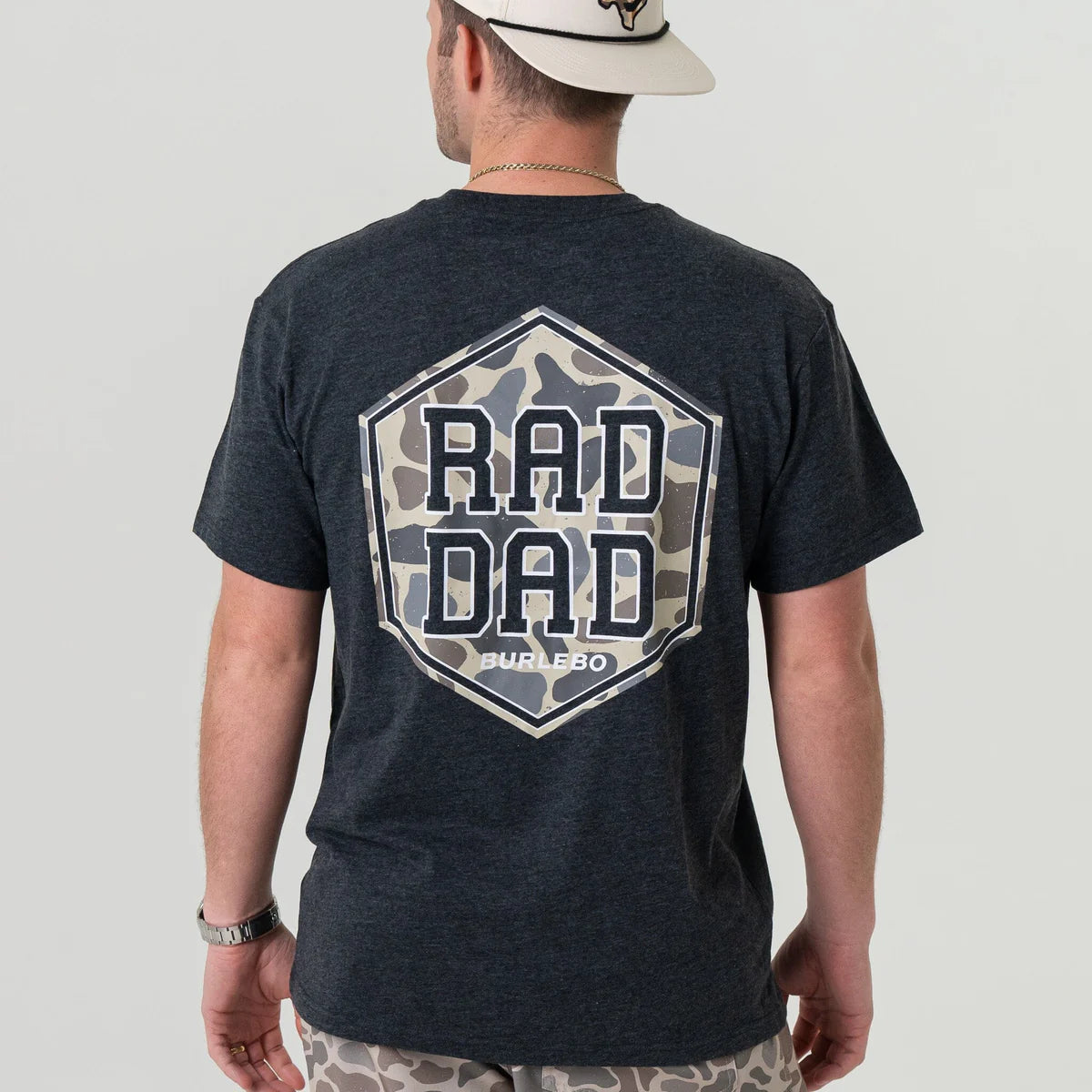 Short Sleeve Tee - Rad Dad - Heather Black