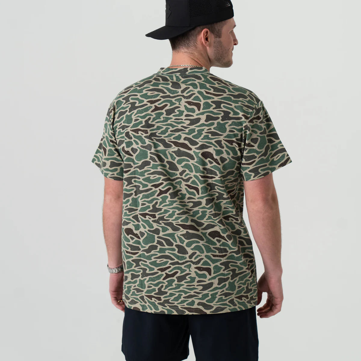 Burlebo SS - Retro Duck Camo - Burlebo Outdoors Pocket Tee