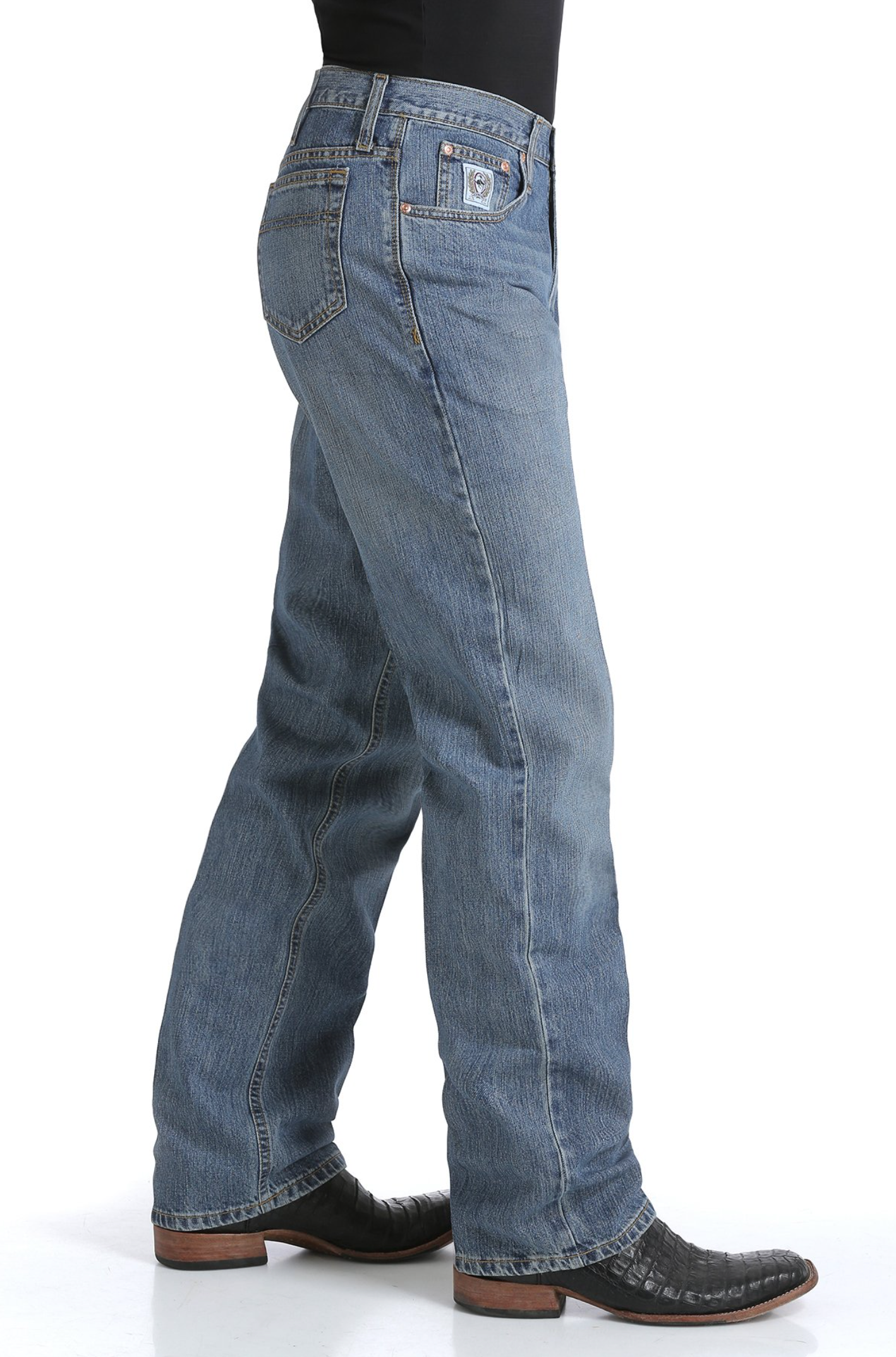 Cinch Men's Relaxed Fit White Label-Medium Stone