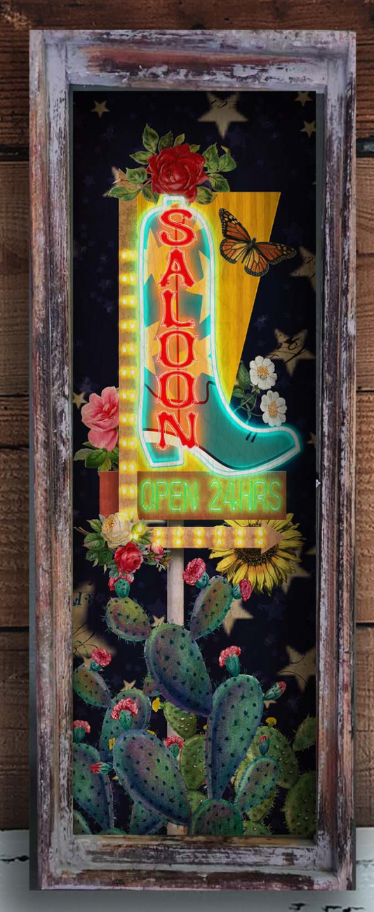 Boot Saloon Sign