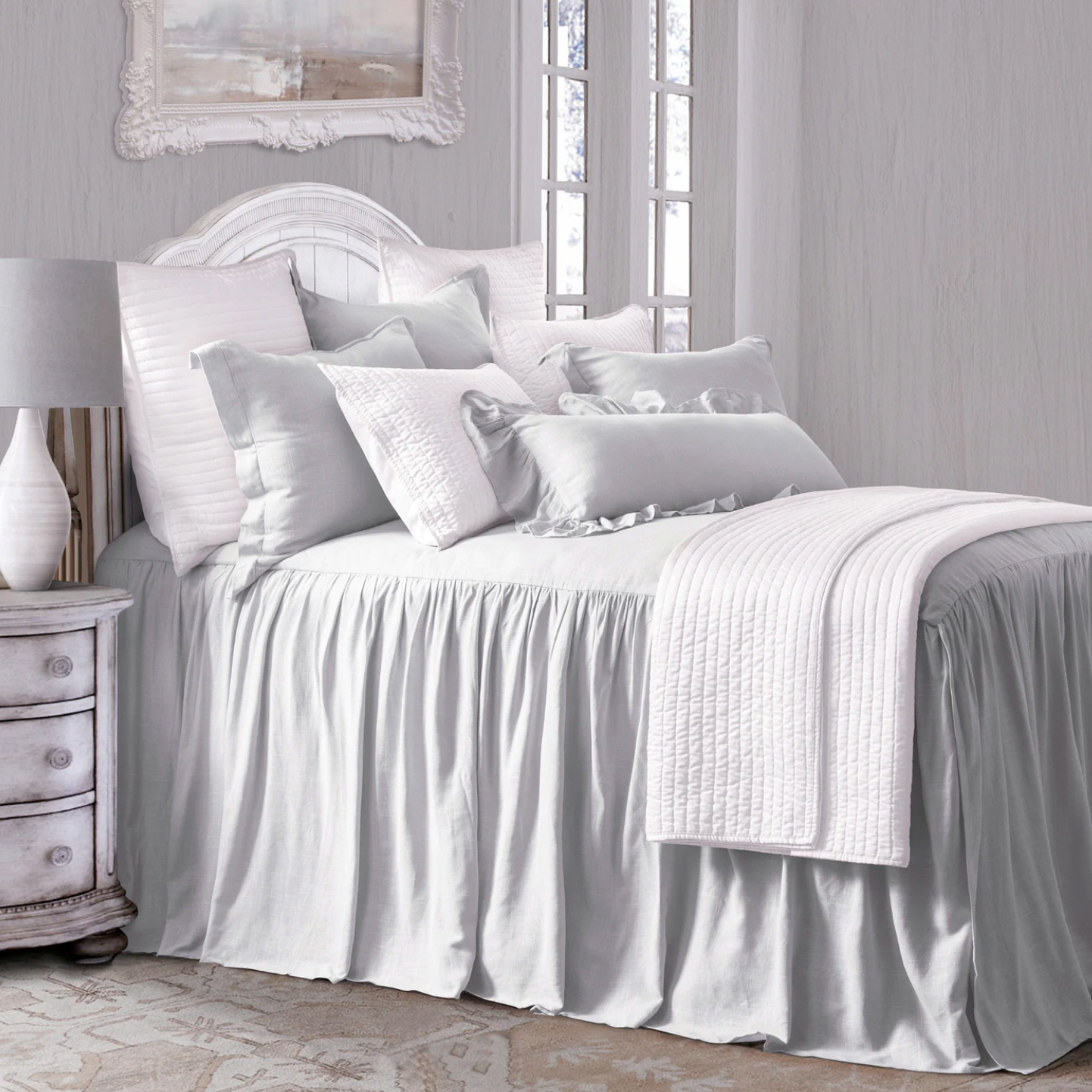 Luna Washed Linen Bedspread Set