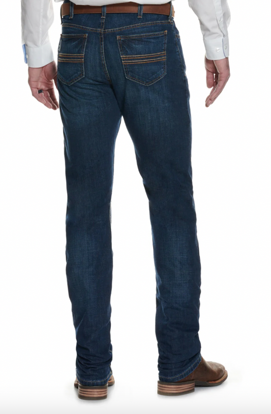 Cinch Men's Silver Label Dark Wash Slim Fit Performance Stretch Straight Leg Jeans