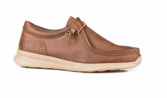 Roper Mens Brown Tumbled Leather Chukka
