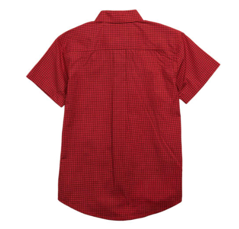 Cinch Boy's Red & Black Geo Print Western Shirt