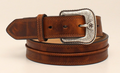 Ariat Men's Rowdy Brown Center Cord Western Belt