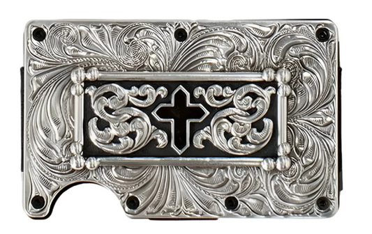 3-D Utility Black Cross Wallet
