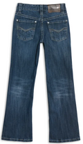 Rock and Roll Denim Boy's Reflex BB Gun Dark Wash Boot Cut Jeans