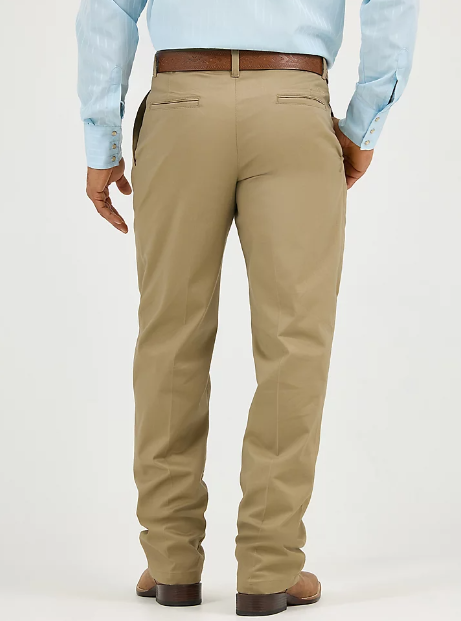 Men's Wrangler Casuals® Pleated Front Relaxed Fit Pants Khaki