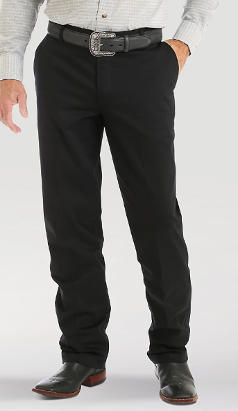 Men's Wrangler Casuals® Pleated Front Relaxed Fit Pants Black