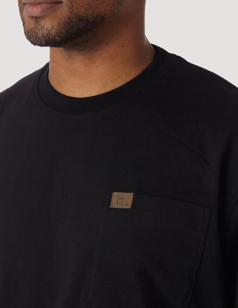 Wrangler® Workwear Short Sleeve Pocket T-Shirt Black