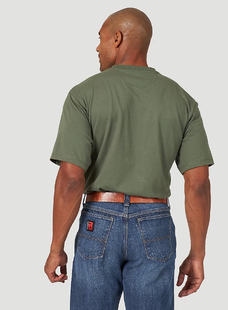 Wrangler® Workwear Short Sleeve Pocket T-Shirt Hazel Green
