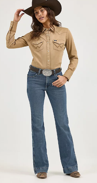 Women's Wrangler Retro® Bailey High Rise Trouser Jean Shelby