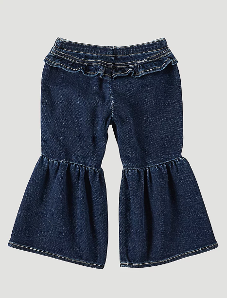 Little Girl's Ruffle Leg Flare Jean