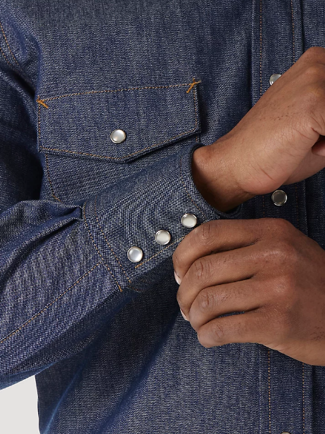 Wrangler® FR Flame-Resistant Long Sleeve Denim Work Shirt