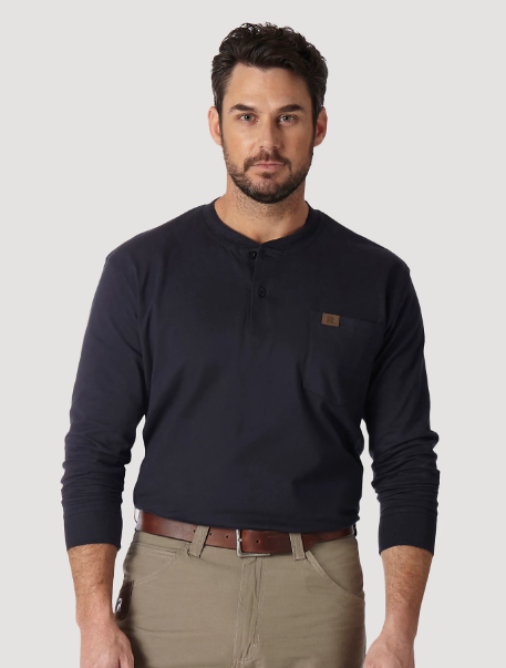 Wrangler® RIGGS Workwear® Long Sleeve Solid Henley
