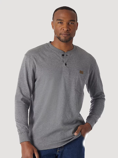 Wrangler® RIGGS Workwear® Long Sleeve Solid Henley