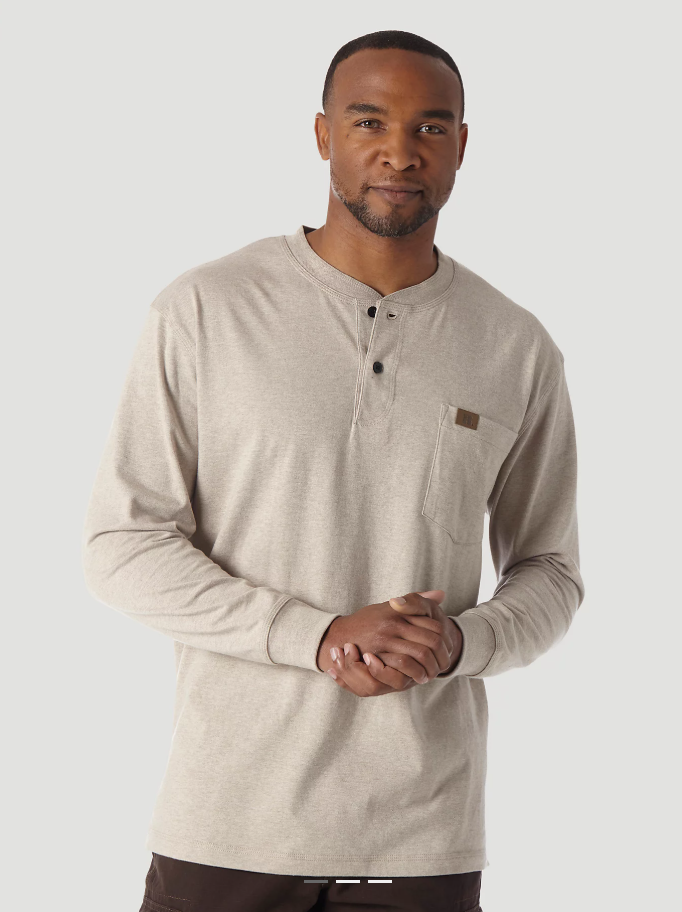 Wrangler® RIGGS Workwear® Long Sleeve Solid Henley